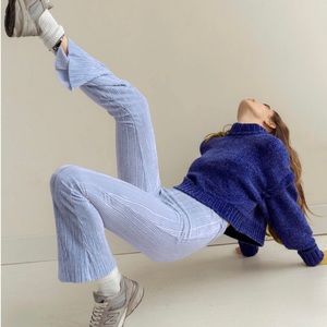 Urban Outfitters blue velvet pants
